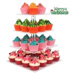 YX065 Quadratischer Cupcake-Ständer aus Acryl mit 4 Etagen – Bild 6