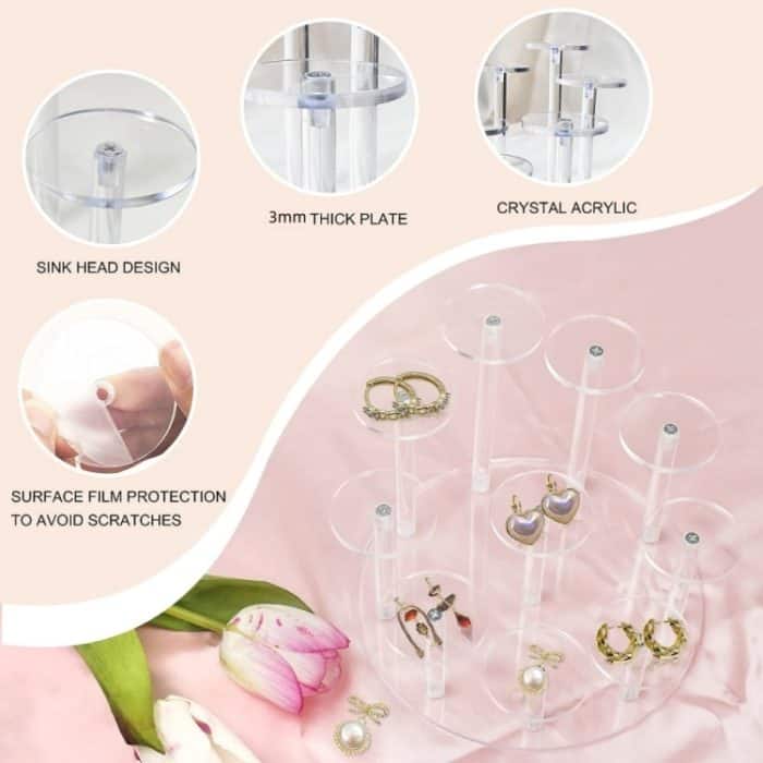 YX066 Runder Cupcake-Ständer aus Acryl – Bild 3