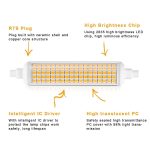 R7S 20W 108 LEDs SMD 2835 118mm Maisglühbirne, AC 100-265V – Bild 4
