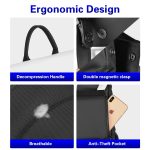 Cwatcun D79 Kamerarucksack, multifunktionale Kamera-Doppelschultertasche, 40.5 x 28 x 17.5cm Small, 43.5 x 30.5 x 18cm Large – Bild 7
