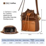 Cwatcun D82 Bundle Objektivtasche mit Kordelzug, PU-Kameratasche zum Umhängen – Bild 8
