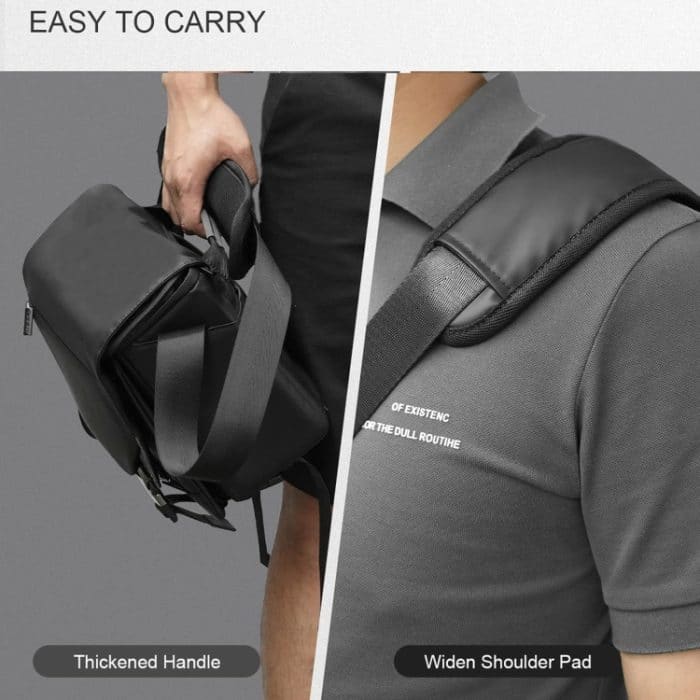 Cwatcun D85 Kameratasche, seitlicher Schnellzugriff, Kameratasche, Messenger-Tasche, wasserdichte Tasche, 30 x 15 x 24cm Small, 32 x 14 x 24cm Medium, 36.5 x 17 x 26cm Large, 40 x 17 x 30cm XL – Bild 7