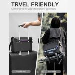 Cwatcun D85 Kameratasche, seitlicher Schnellzugriff, Kameratasche, Messenger-Tasche, wasserdichte Tasche, 30 x 15 x 24cm Small, 32 x 14 x 24cm Medium, 36.5 x 17 x 26cm Large, 40 x 17 x 30cm XL – Bild 8