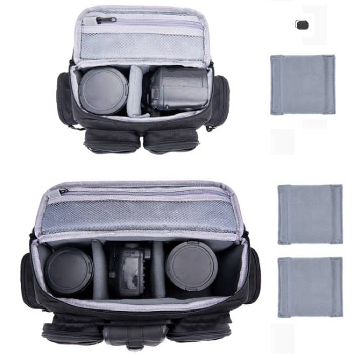 Cwatcun D96 Taille Kameratasche Sling Schulter Kameratasche, 29.5 x 17.5 x 18cm, 40 x 20 x 22cm – Bild 4