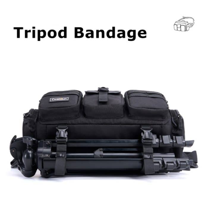 Cwatcun D96 Taille Kameratasche Sling Schulter Kameratasche, 29.5 x 17.5 x 18cm, 40 x 20 x 22cm – Bild 5