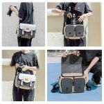 Cwatcun D99 Kontrastfarbe Einzelschulter-Kameratasche Outdoor-Kameratasche Professionelle Umhängetasche, 25.5 x 10.5 x 18cm Medium, 32.5 x 14.5 x 21.5cm Large – Bild 8