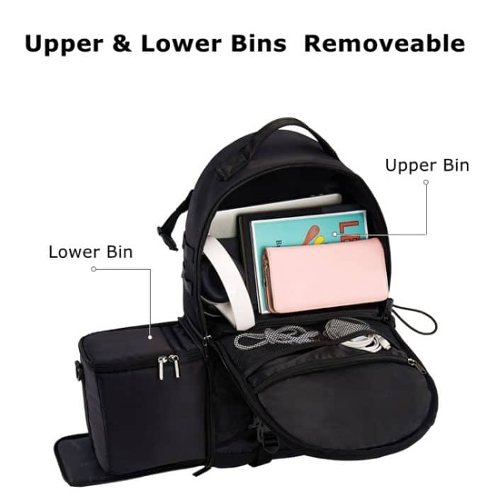 Cwatcun D111 Große Kapazität Outdoor Professionelle Fotografie Rucksack Schultern Laptop Kamera Tasche, 56 x 33 x 18cm – Bild 4