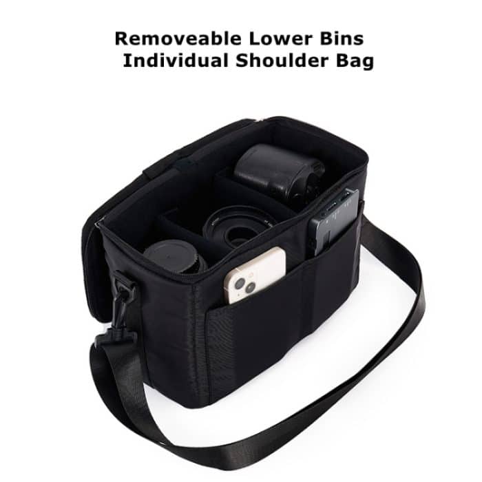 Cwatcun D111 Große Kapazität Outdoor Professionelle Fotografie Rucksack Schultern Laptop Kamera Tasche, 56 x 33 x 18cm – Bild 5