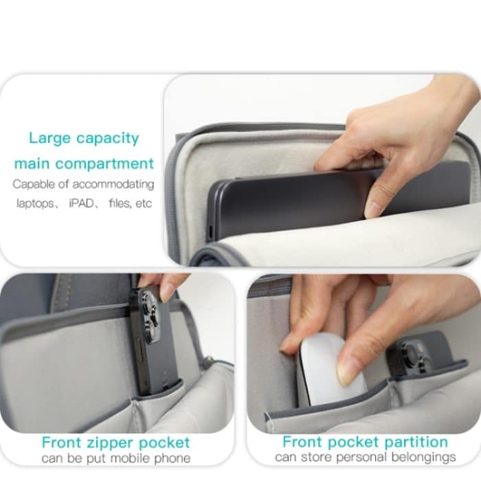 Yesido WB35 14 Zoll wasserdichte Oxford-Stoff-Laptoptasche, 14 inch – Bild 6