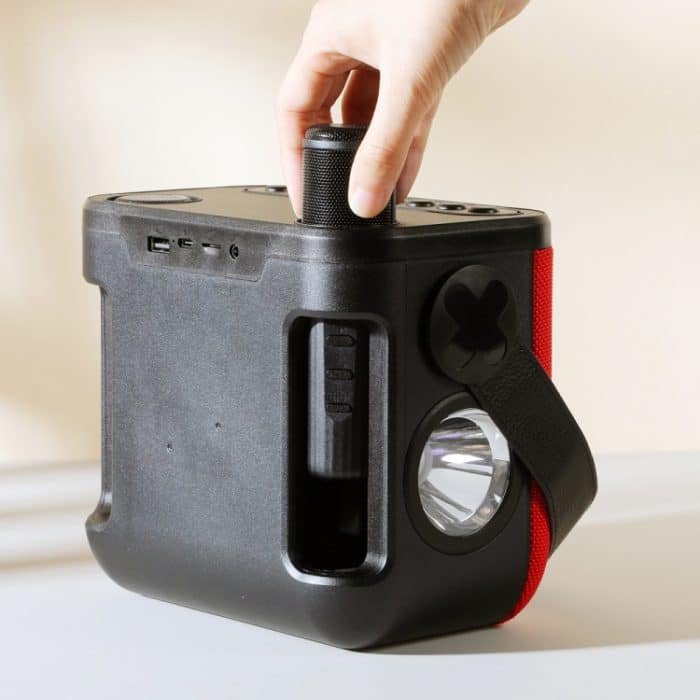 T&G TG545DK Heim-Handheld-Dual-Mikrofon-KTV-Wireless-Bluetooth-Lautsprecher mit Taschenlampe – Bild 6
