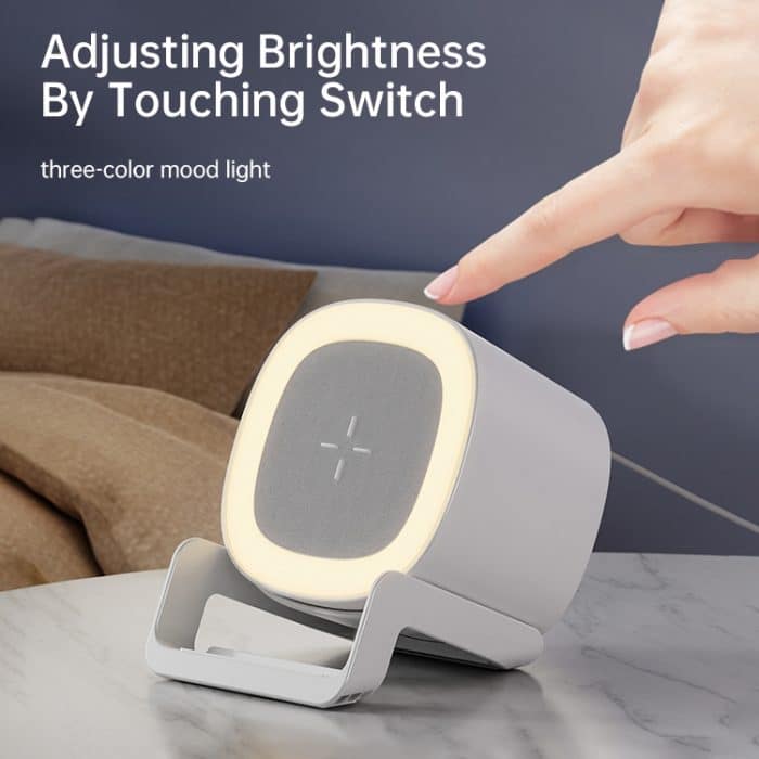 L28 4-in-1-Bluetooth-Lautsprecher mit 15 W kabelloser Ladeatmosphäre und Nachtlicht – Bild 9