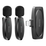 YESIDO KR14 Drahtloses Lavalier-Mikrofon mit zwei Sendern und niedriger Latenz und 8-poligem Empfänger, KR14