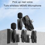 YESIDO KR15 Duales kabelloses Lavalier-Mikrofon mit niedriger Latenz und 3-in-1-Empfänger, KR15 – Bild 2