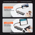 SW4U-A 5-in-1-USB-zu-1xTyp-C+4xUSB3.0-HUB-Dockingstation, SW4U-A – Bild 7