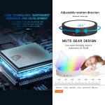 22 cm bunter LED-Licht-elektrischer rotierender Ausstellungsständer-Drehteller, Power Plug-in, Battery Charging – Bild 4