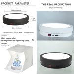 22 cm bunter LED-Licht-elektrischer rotierender Ausstellungsständer-Drehteller, Power Plug-in, Battery Charging – Bild 5