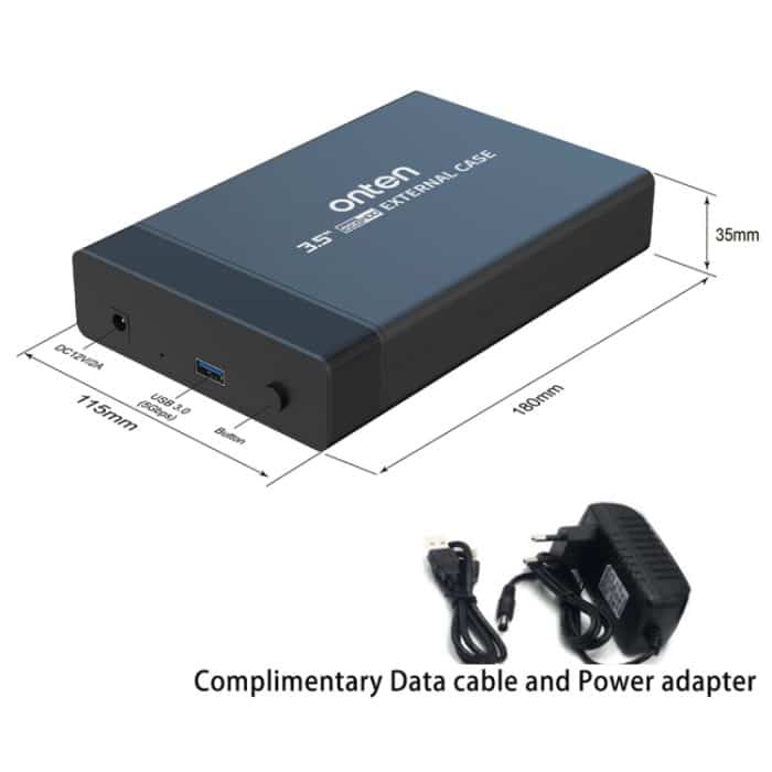 Onten UHD3 3,5 Zoll USB3.0 HDD Externes Festplattengehäuse, EU Plug, UK Plug, AU Plug – Bild 6