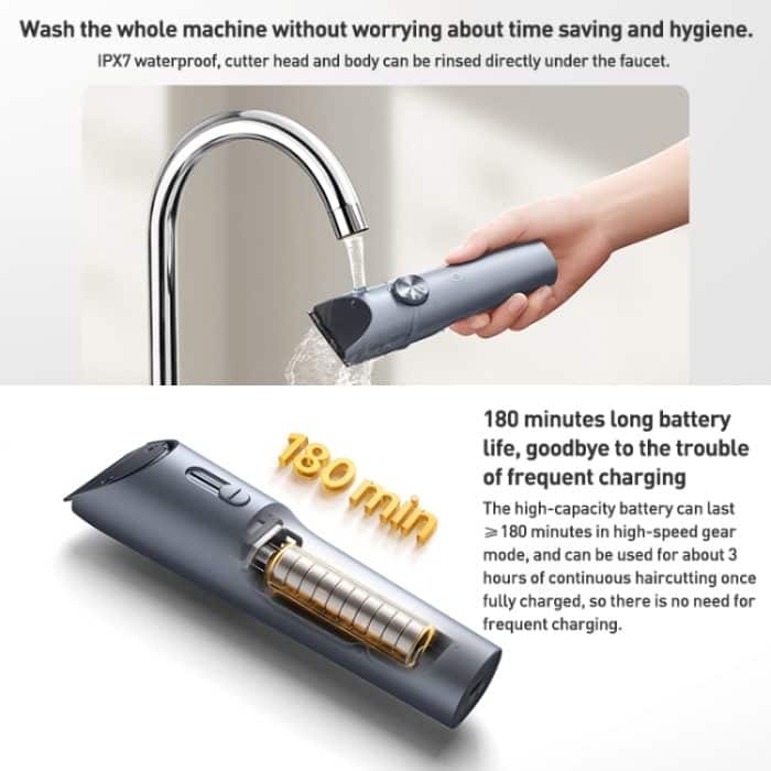 Original Xiaomi Mijia Haarschneider Clipper 2 Professionelle Haarschneidemaschine mit wiederaufladbarer Klinge aus Titanlegierung, Hair Trimmer 2 – Bild 6