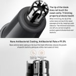 Original Xiaomi Mijia Elektrischer Nasenhaarschneider Tragbarer Nasen-Ohren-Haar-Augenbrauen-Clipper, MJGHB1LF – Bild 2