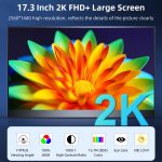 Tragbarer 17,3-Zoll-UHD-IPS-Bildschirm mit 2560 x 1440 Pixeln, 17.3 inch 2K – Bild 3