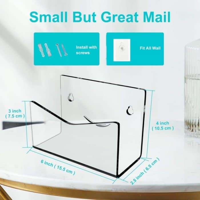 YX079 Acryl-Umschlag-Aufbewahrungsständer Smile Mail Folder Organizer – Bild 3