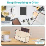 YX079 Acryl-Umschlag-Aufbewahrungsständer Smile Mail Folder Organizer – Bild 6