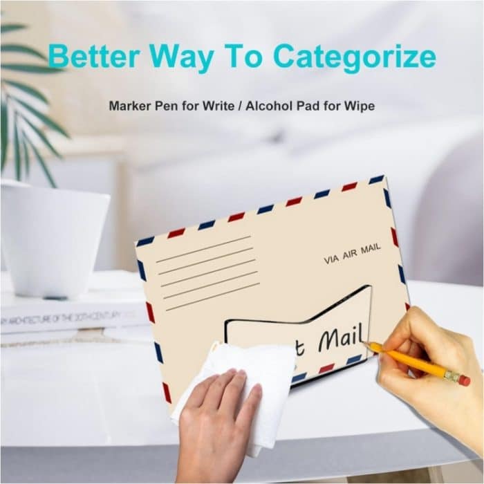 YX079 Acryl-Umschlag-Aufbewahrungsständer Smile Mail Folder Organizer – Bild 8