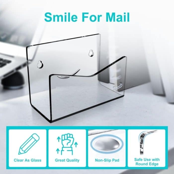 YX079 Acryl-Umschlag-Aufbewahrungsständer Smile Mail Folder Organizer – Bild 9