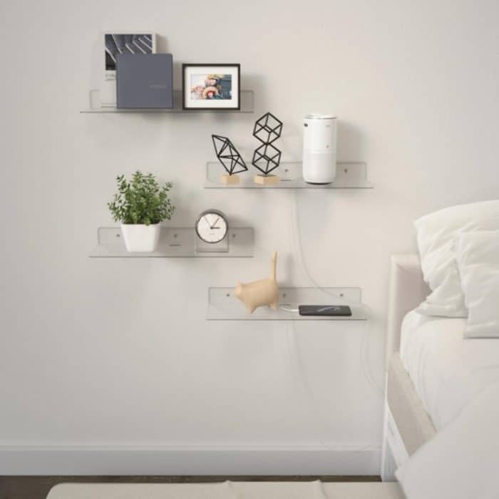 YX074 4 Stück/Set Acryl-Lagerregal, Anime-Ornamente, Kosmetik, Wandhalterung – Bild 6