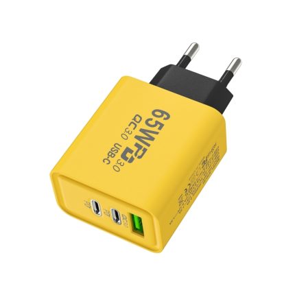 65-W-Galliumnitrid-USB + Typ-C-Schnellladegerät, EU Plug, US Plug