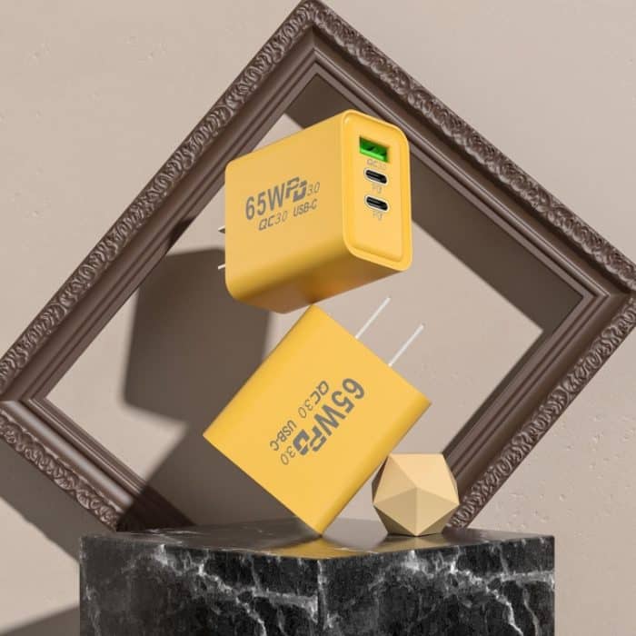65-W-Galliumnitrid-USB + Typ-C-Schnellladegerät, EU Plug, US Plug – Bild 2
