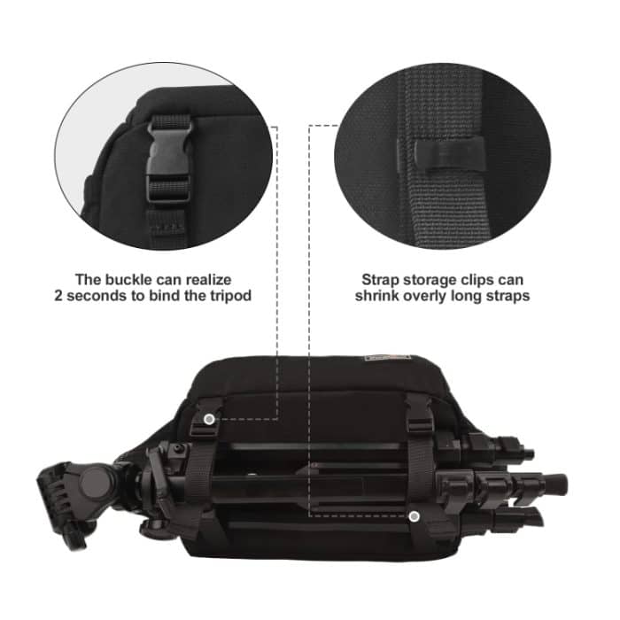 Cwatcun D67 Umhängetasche für Kamera, Fotografie, Objektiv, Umhängetasche, 22 x 15 x 15cm S, 25.5 x 16 x 17cm M, 30.5 x 16.5 x 20cm L, 36 x 21 x 24cm XL – Bild 4
