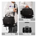 Cwatcun D67 Umhängetasche für Kamera, Fotografie, Objektiv, Umhängetasche, 22 x 15 x 15cm S, 25.5 x 16 x 17cm M, 30.5 x 16.5 x 20cm L, 36 x 21 x 24cm XL – Bild 5