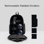 Cwatcun D107 Fotografie-Rucksack mit großer Kapazität, Schultern, Laptop, Kameratasche, 22 x 36 x 16cm – Bild 7