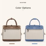 Cwatcun D112 Kameratasche aus kontrastierendem Canvas, One-Shoulder-Umhängetasche, 24.5 x 30 x 15.5cm – Bild 3