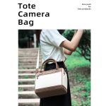 Cwatcun D112 Kameratasche aus kontrastierendem Canvas, One-Shoulder-Umhängetasche, 24.5 x 30 x 15.5cm – Bild 7