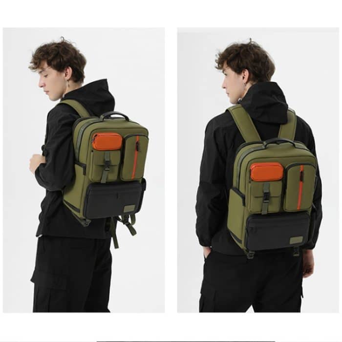 Cwatcun D117 Fotografie-Rucksack mit großem Fassungsvermögen, Schulter-Laptop-Kameratasche, 42 x 31 x 13cm, 43.3 x 33 x 13cm – Bild 11