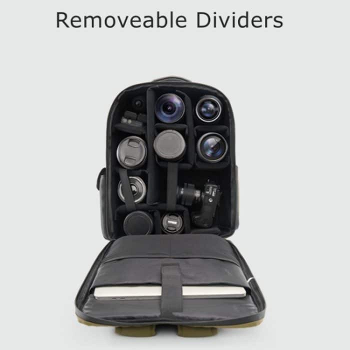 Cwatcun D117 Fotografie-Rucksack mit großem Fassungsvermögen, Schulter-Laptop-Kameratasche, 42 x 31 x 13cm, 43.3 x 33 x 13cm – Bild 4