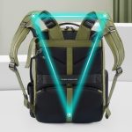 Cwatcun D117 Fotografie-Rucksack mit großem Fassungsvermögen, Schulter-Laptop-Kameratasche, 42 x 31 x 13cm, 43.3 x 33 x 13cm – Bild 8