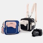 Cwatcun D118 Contrast Two Ways Rucksack Umhängetasche, 21 x 21 x 14.5cm – Bild 2