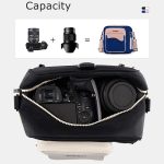 Cwatcun D118 Contrast Two Ways Rucksack Umhängetasche, 21 x 21 x 14.5cm – Bild 3