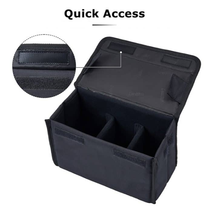 Cwatcun H80 Faltbare Innenkameratasche mit großem Fassungsvermögen, Fotoobjektivtasche, 22.5 x 18 x 13.5cm S, 30 x 19 x 15cm M, 34.5 x 19 x 26cm L – Bild 7