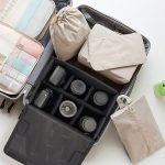 Cwatcun H80 Faltbare Innenkameratasche mit großem Fassungsvermögen, Fotoobjektivtasche, 22.5 x 18 x 13.5cm S, 30 x 19 x 15cm M, 34.5 x 19 x 26cm L – Bild 8