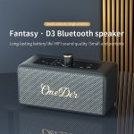 Oneder D3 Retro-Ledergehäuse, 30 W, Dual-Einheiten, kabelloser Bluetooth-Lautsprecher, D3 – Bild 2