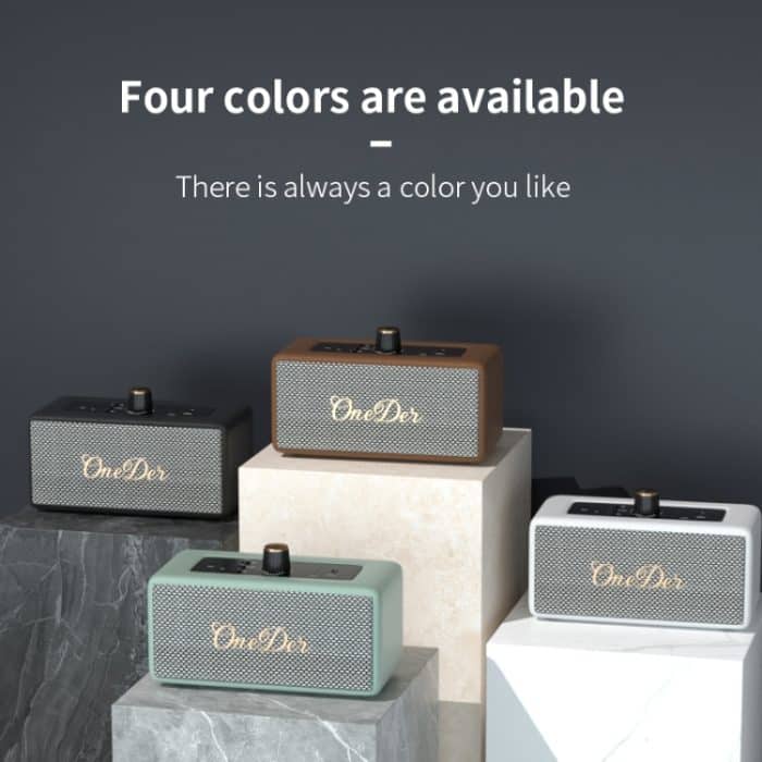 Oneder D3 Retro-Ledergehäuse, 30 W, Dual-Einheiten, kabelloser Bluetooth-Lautsprecher, D3 – Bild 3