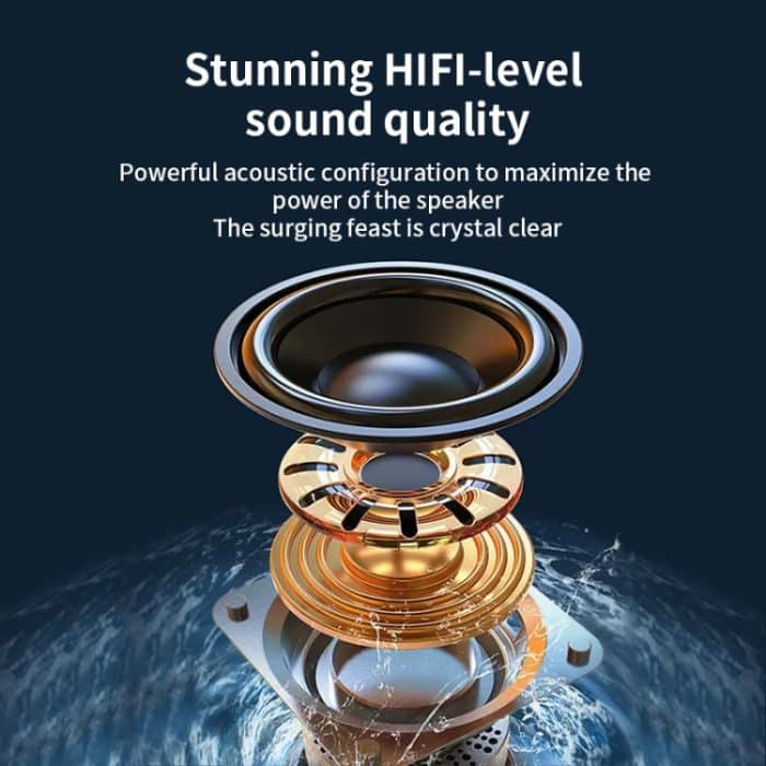 Oneder D3 Retro-Ledergehäuse, 30 W, Dual-Einheiten, kabelloser Bluetooth-Lautsprecher, D3 – Bild 5