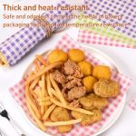 100 Blatt/Packung, quadratisches Backfettpapier, Burger-Sandwichpapier, Größe: 22 x 22 cm – Bild 6