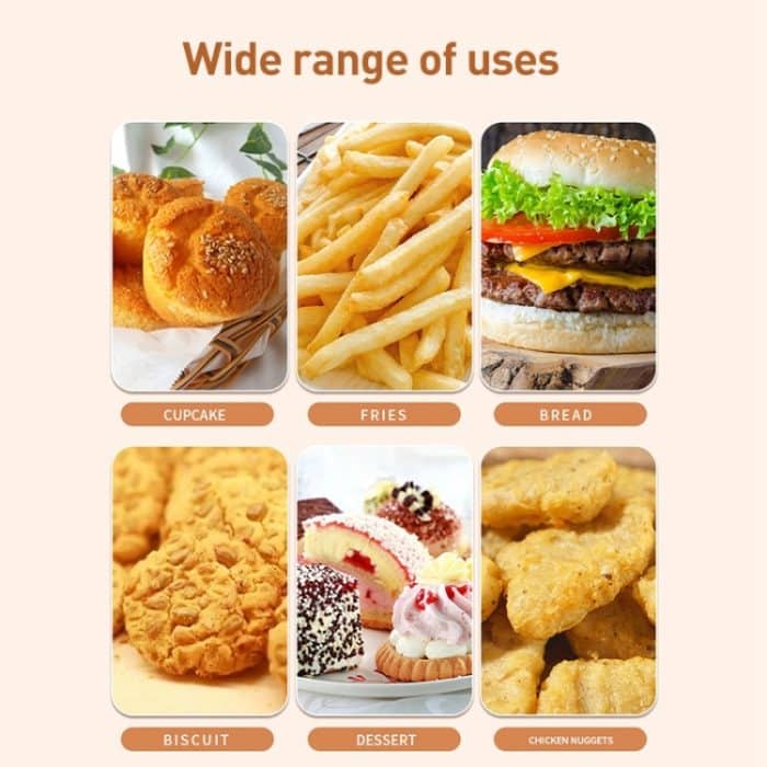 100 Blatt/Packung, quadratisches Backfettpapier, Burger-Sandwichpapier, Größe: 22 x 22 cm – Bild 8