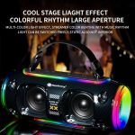 Neuer Rixing NR8806 tragbarer kabelloser Bluetooth-Lautsprecher für den Außenbereich, bunter RGB-Subwoofer, Single Mic, Dual Mic, Without Mic – Bild 2