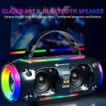Neuer Rixing NR8806 tragbarer kabelloser Bluetooth-Lautsprecher für den Außenbereich, bunter RGB-Subwoofer, Single Mic, Dual Mic, Without Mic – Bild 3